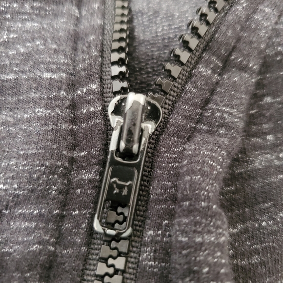 Victoria's Secret PINK Gray Full Zip Sweatshirt Size Large - Picture 5 of 5